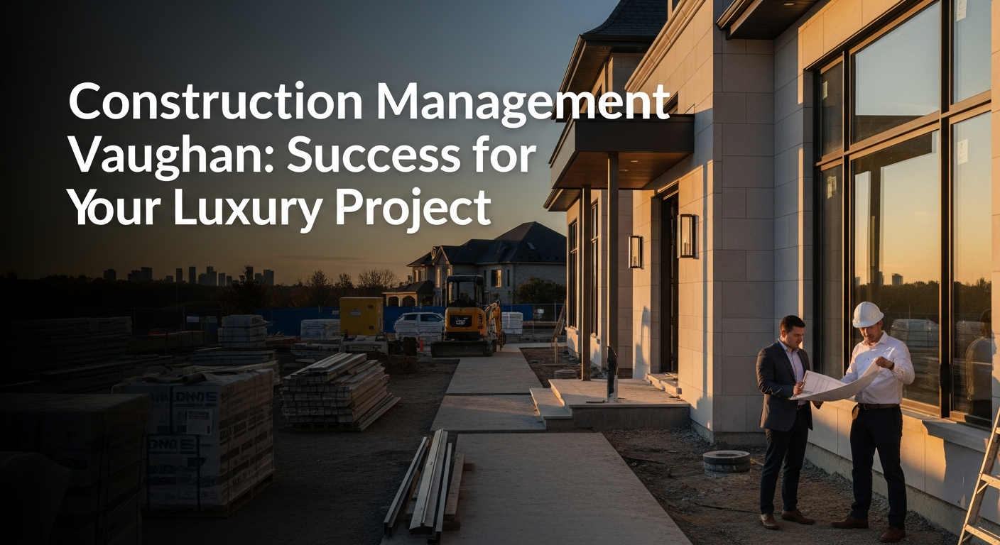 Construction Management Vaughan: Success for Your Luxury Project