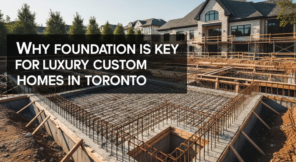 Why Foundation is Key for Luxury Custom Homes in Toronto