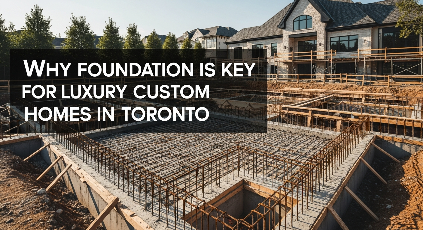 Why Foundation is Key for Luxury Custom Homes in Toronto