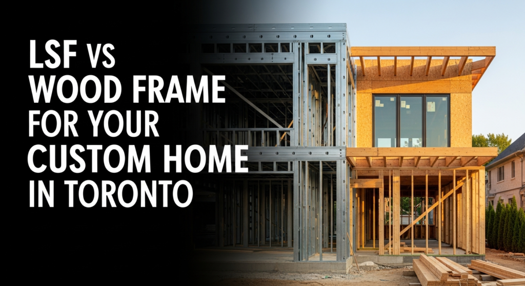 LSF vs Wood Frame for Your Luxury Custom Home in Toronto