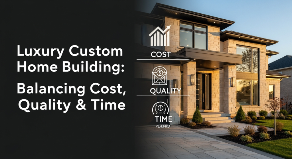 Luxury Custom Home Building: Balancing Cost, Quality, & Time