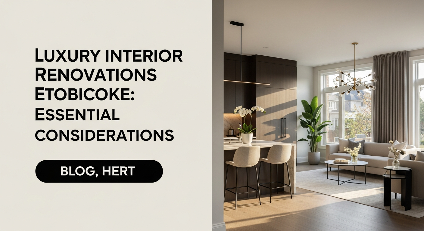 Luxury Interior Renovations Etobicoke: Essential Considerations