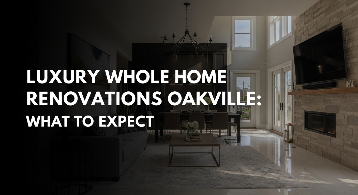 Luxury Whole Home Renovations Oakville: What to Expect