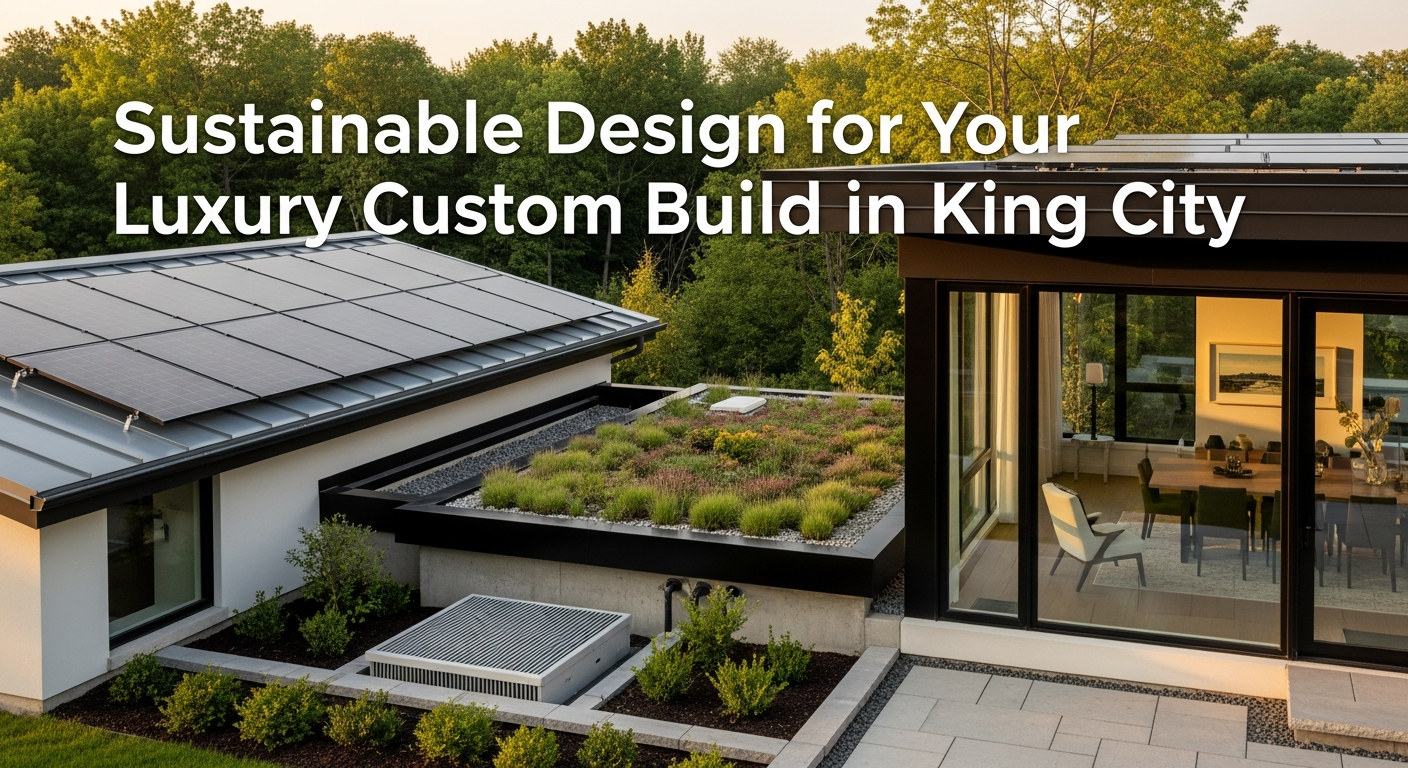 Sustainable Design for Your Luxury Custom Build in King City