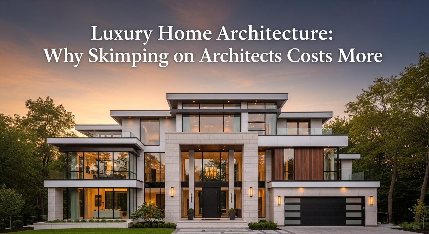 Luxury Home Architecture: Why Skimping on Architects Costs More