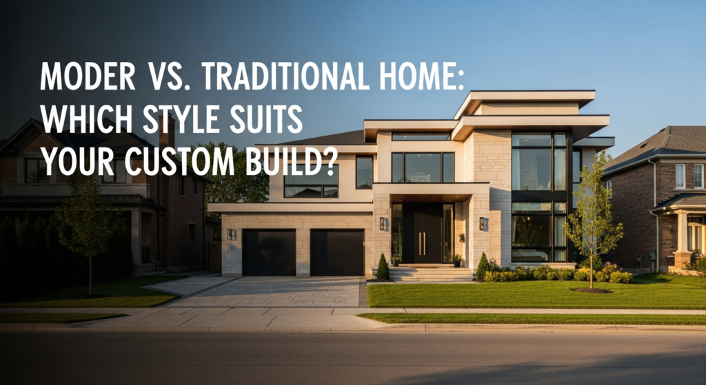 Modern vs. Traditional Home: Which Style Suits Your Custom Build?